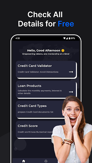 Creditcard Two Minute Help Screenshot 0