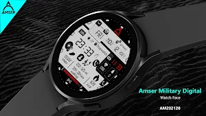 Amser Military Digi Watch Face Screenshot 2
