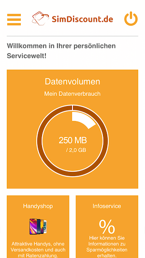 SimDiscount Servicewelt Screenshot 0