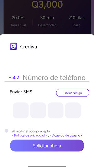 Crediva: Préstamos en línea Screenshot 0