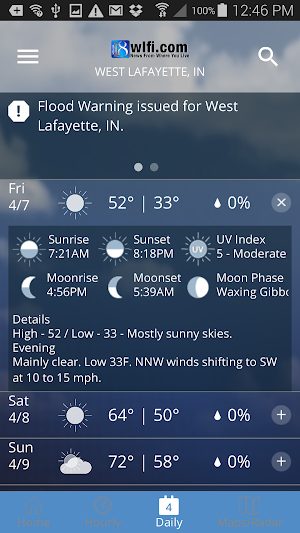 WLFI Weather Screenshot 3
