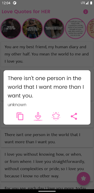 Love Quotes for HER and Saying Screenshot 2