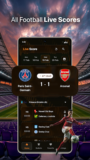 MatchScore: Soccer Live Scores Screenshot 0