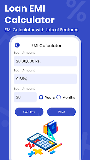 Easy EMI Loan Calculator Screenshot 1