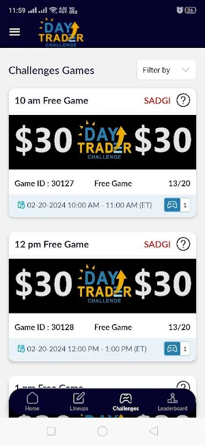 Day Trader Challenge Screenshot 1