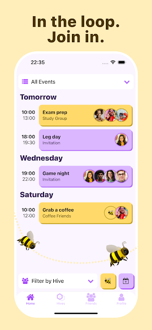 Hive - Fast Plans with Friends Screenshot 3