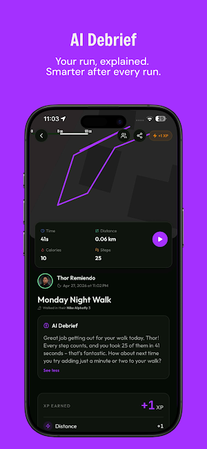 Runn - AI Social Running App Screenshot 2