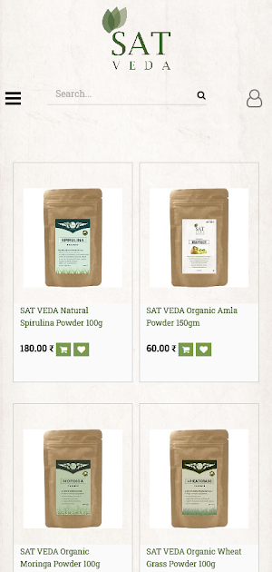 SAT VEDA | Herbal & Natural Juice, Food & Powder Screenshot 1