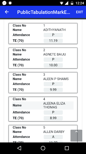 Online Public Tabulation Mark Entry Screenshot 3