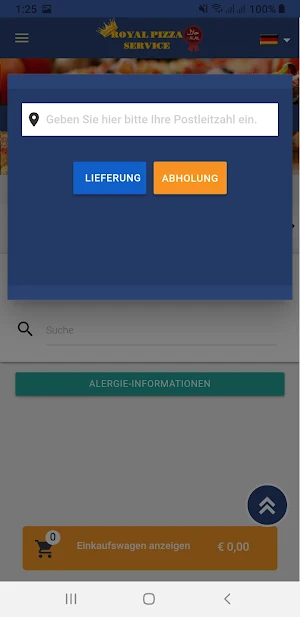 Royal Pizza Service Screenshot 2