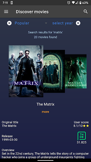 Discover movies Screenshot 0