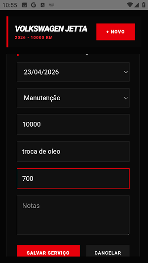 Diário de Motor Screenshot 3
