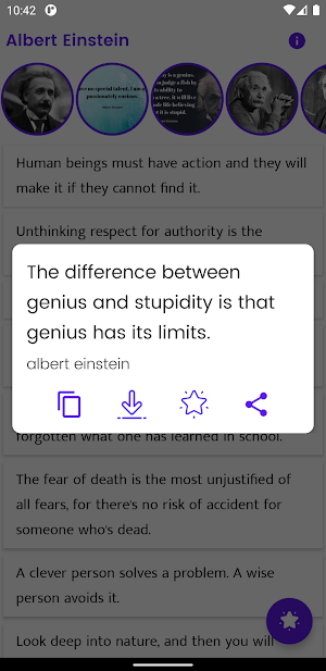 Albert Einstein Quotes and Sayings Screenshot 2