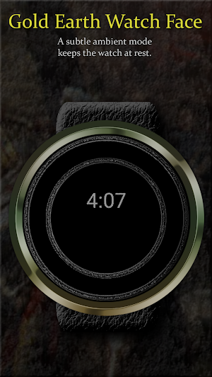 Watch Face: Gold Earth Wear OS Screenshot 2
