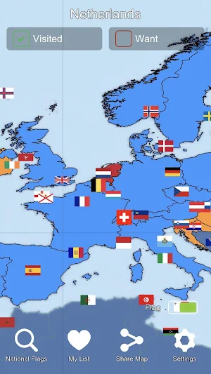 World Flag Map Screenshot 0