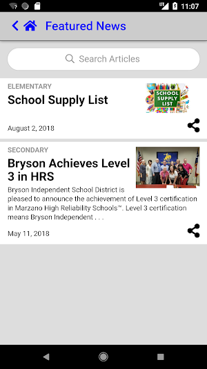 Bryson ISD Screenshot 2