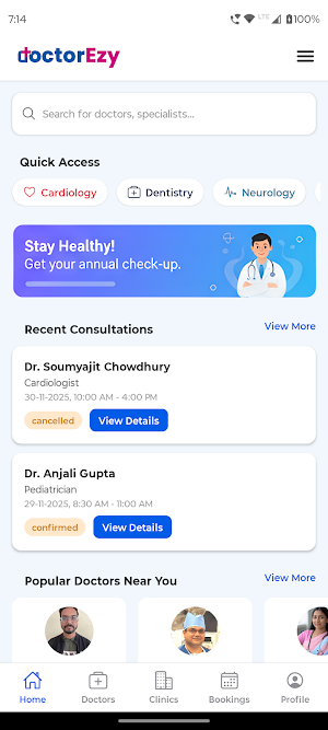 DoctorEzy: Book Appointment Screenshot 0