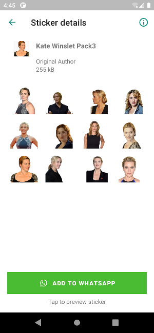 Kate Winslet Stickers Screenshot 3
