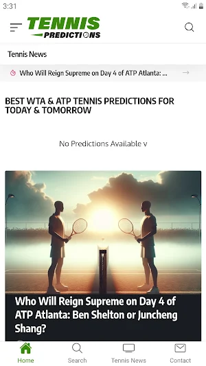 Tennis Prediction Today Screenshot 0
