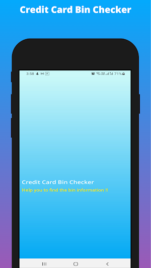 Credit Card Bin Checker Screenshot 0