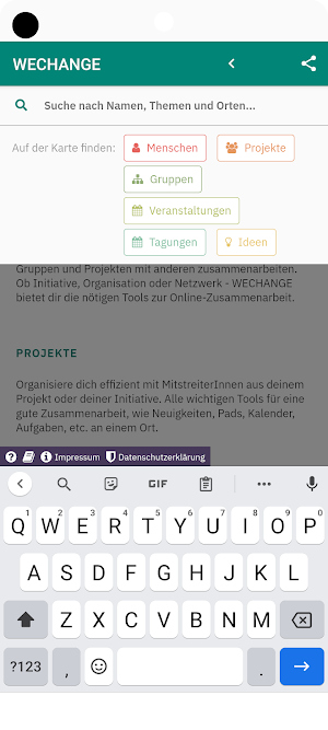 WECHANGE Screenshot 1