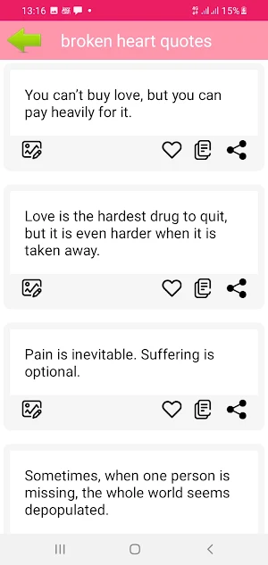 Breakup Quotes Screenshot 3
