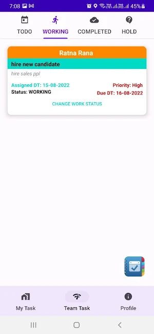 One17 - Work & Team Management Screenshot 2