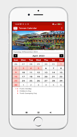 Taiwan Calendar 2023 Screenshot 1
