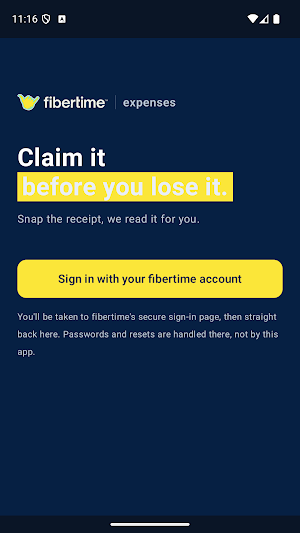 fibertime expenses Screenshot 0