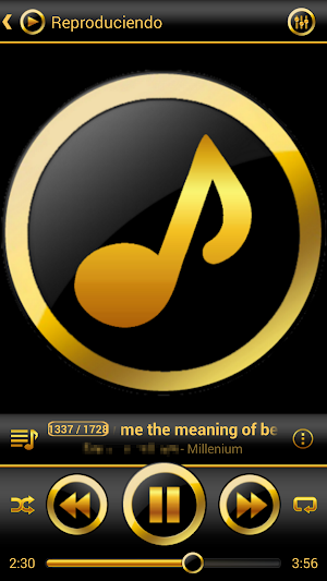 SKIN PLAYERPRO V4 GOLD ELEGANT Screenshot 0