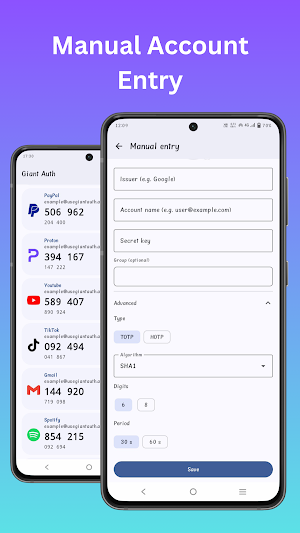 Giant Auth - Secure 2FA Screenshot 2