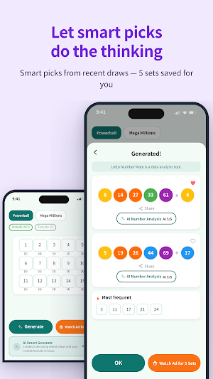 Lotto Number Mate - Lottery Screenshot 2