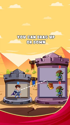 Hero Tower Wars Puzzle Screenshot 0