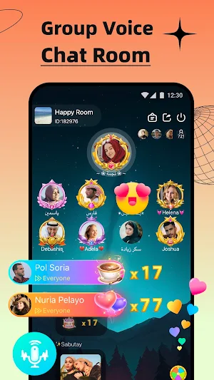 Hayyakom - Voice Chat Rooms Screenshot 1