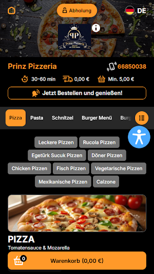 Prinz Pizzeria Ludwigshafen Screenshot 1
