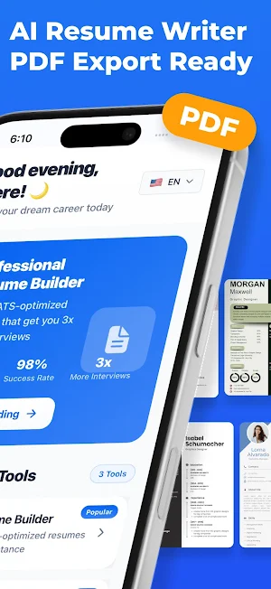 CV Maker : Resume AI Builder Screenshot 1