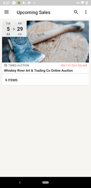 Whiskey River Auction House Screenshot 0