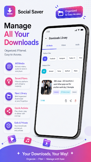 Social Saver: Video Downloader Screenshot 0