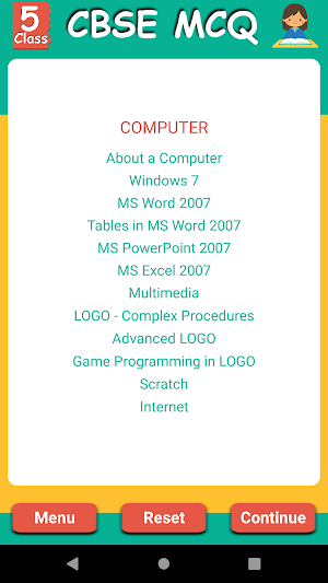 CBSE Class 5 MCQ Screenshot 1
