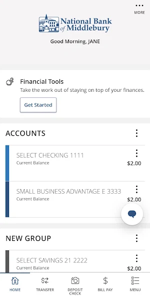 National Bank of Middlebury Screenshot 0