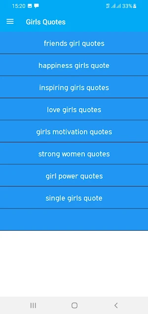 Girls Quotes Screenshot 0