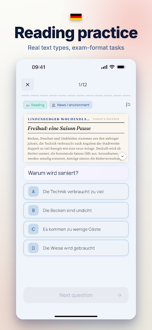 Einbürgerungstest 2026 & DTZ Screenshot 1