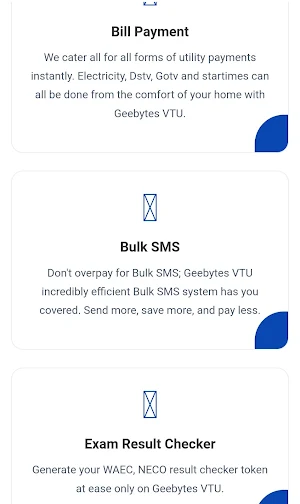 Geebytes VTU Screenshot 3