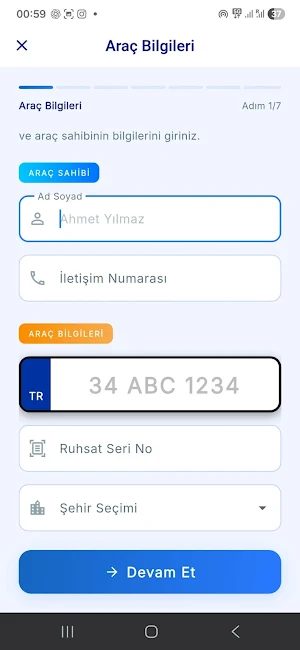 Araç Muayene Randevu Asistanı Screenshot 1