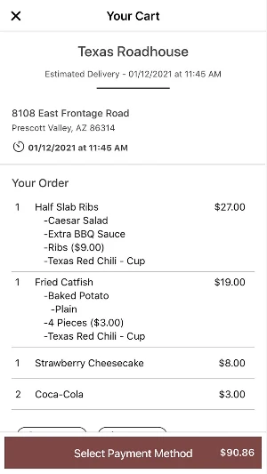 ChowTime Delivery Service Screenshot 3