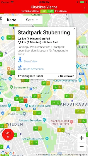 Citybikes Vienna Screenshot 0
