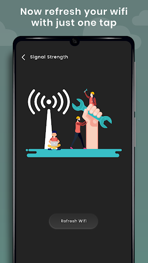 Wifi Refresh With Wifi Signal Strength Screenshot 1