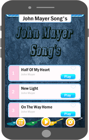 John Mayer Song : Best Piano T Screenshot 0