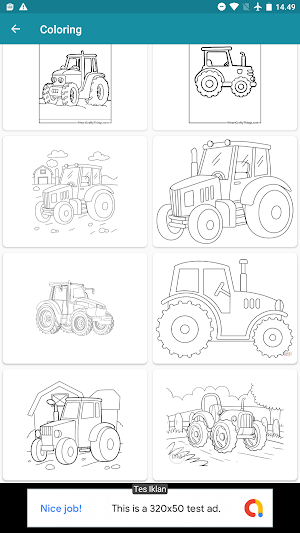 Farming Tractor Coloring Screenshot 0