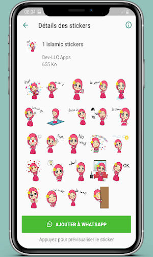 Islamic stickers girls and boy Screenshot 3